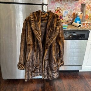 Dennis Basso Rich Brown Teddy Jacket